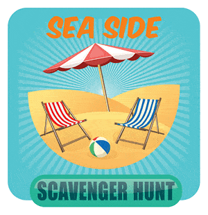 Seaside Scavenger Hunt Clues for adults and children